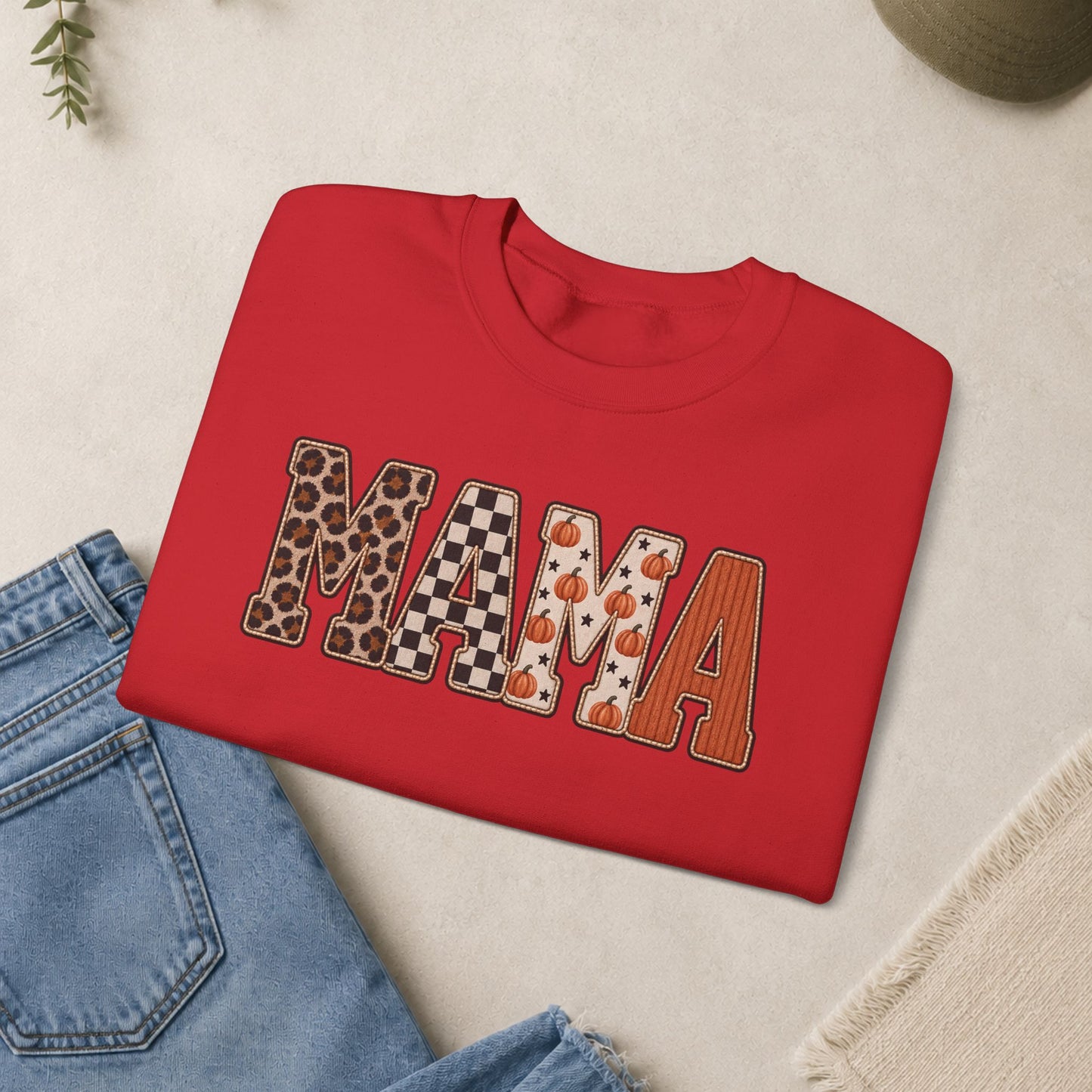 MAMA Lettered Pattern sweatshirt