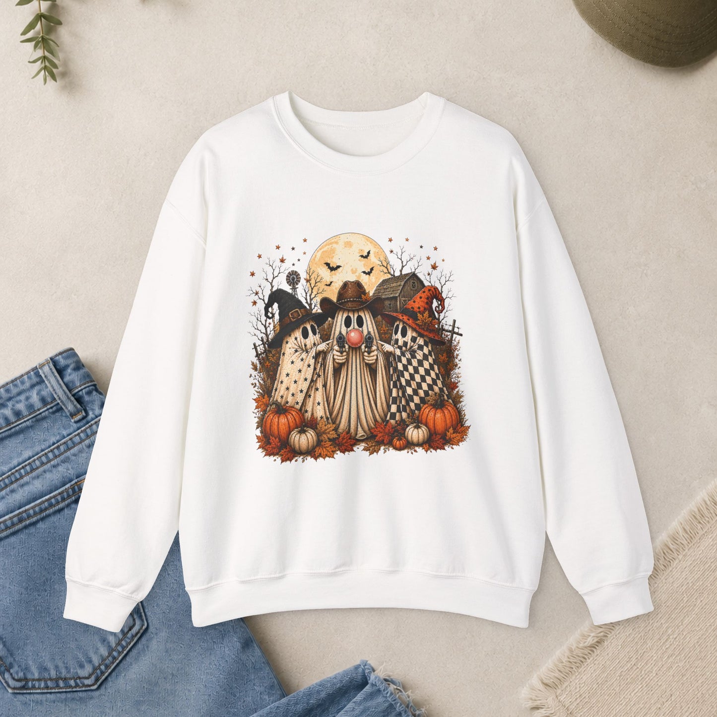 Haunted Ghosts Graphic Sweatshirt
