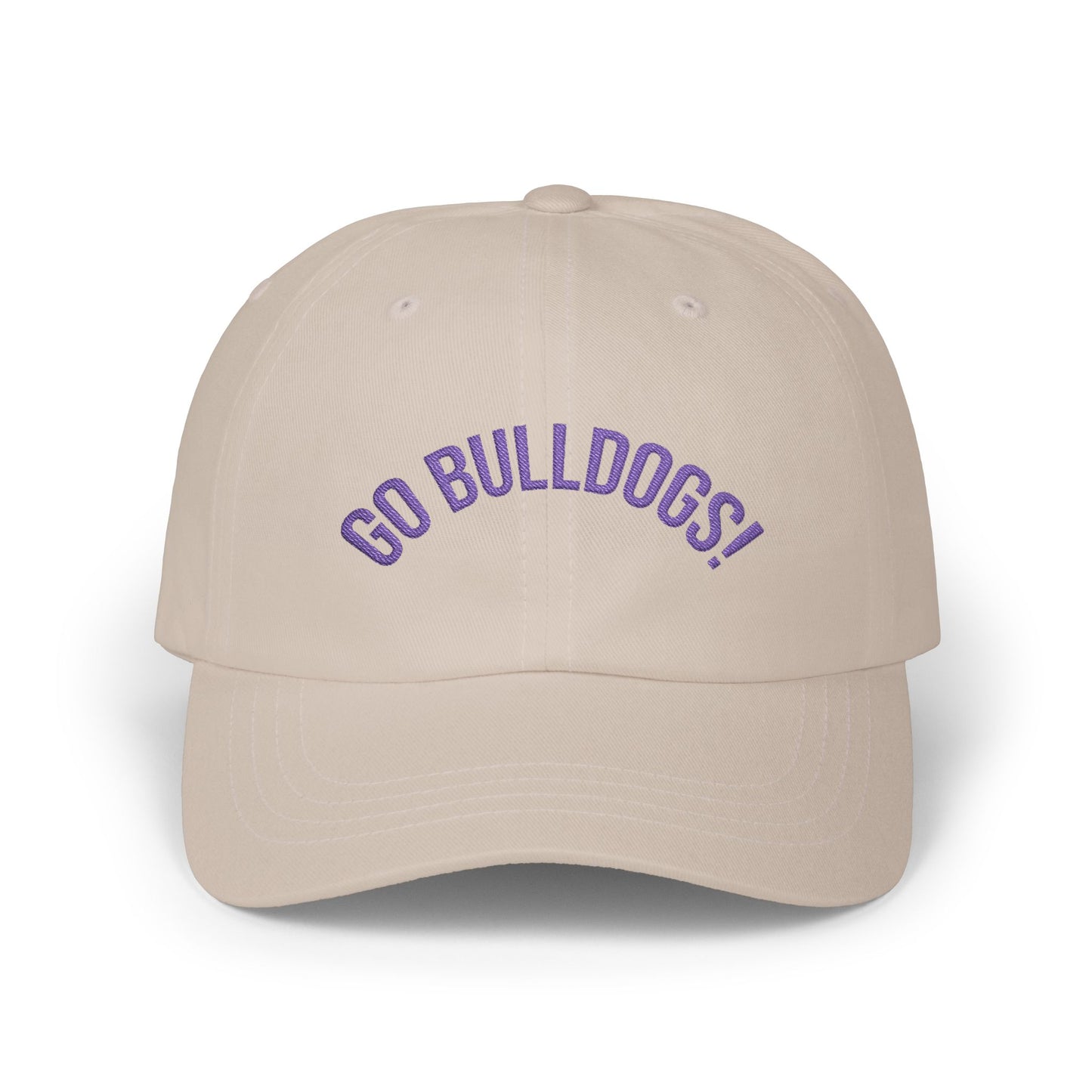 Unisex Go Bulldogs Embroidered Classic Cap