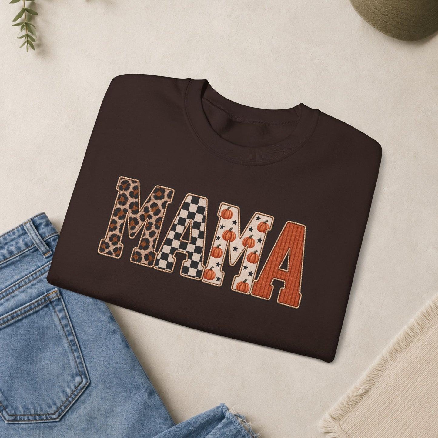 MAMA Lettered Pattern sweatshirt