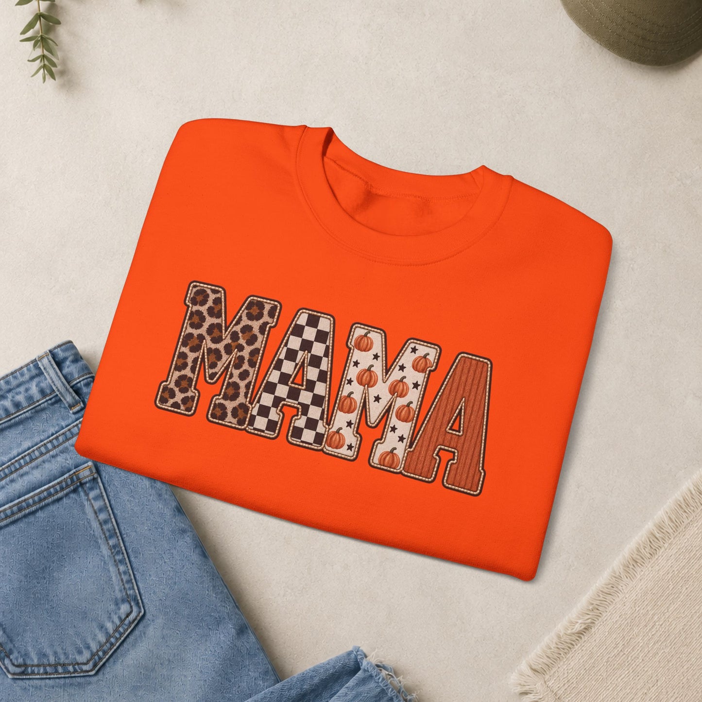 MAMA Lettered Pattern sweatshirt