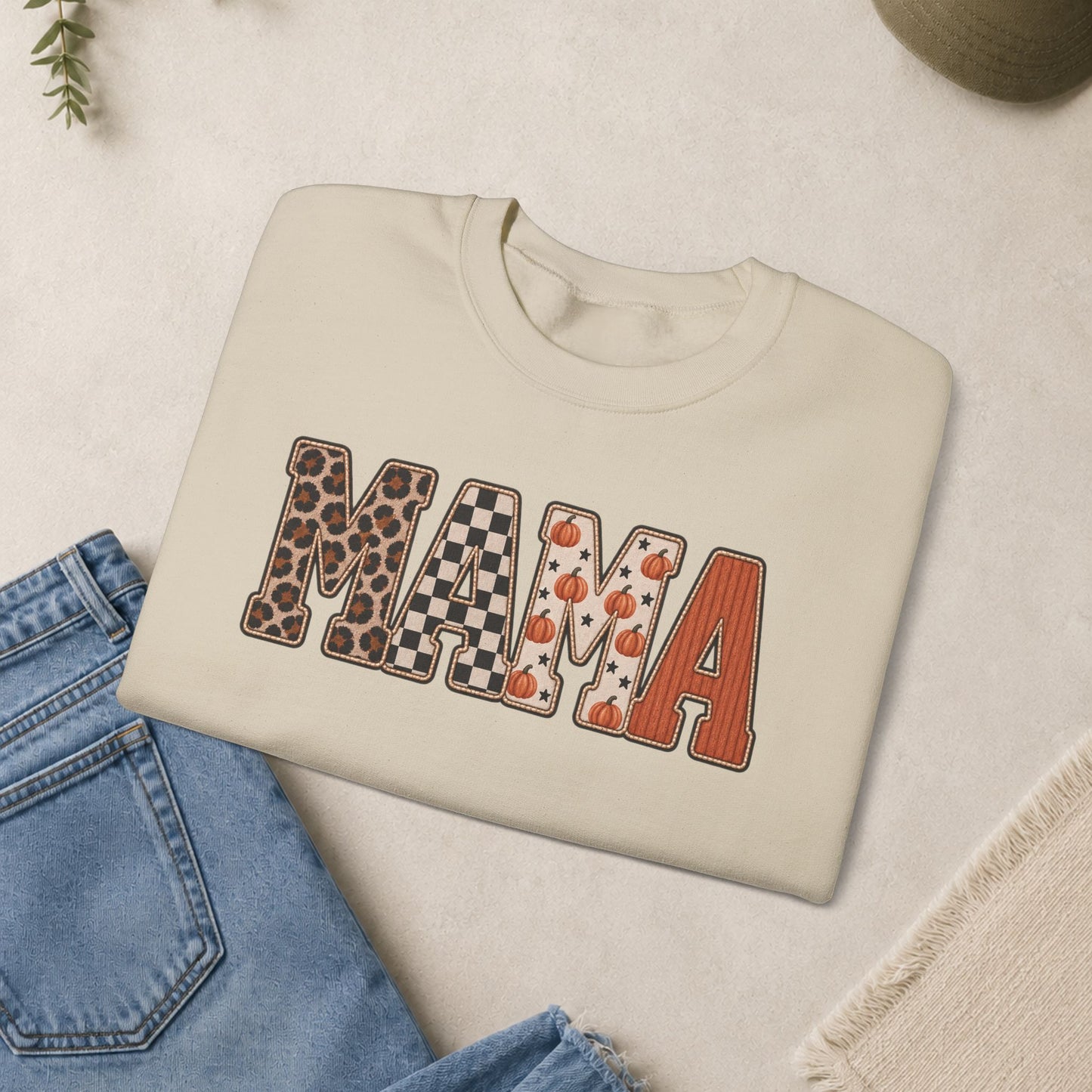 MAMA Lettered Pattern sweatshirt