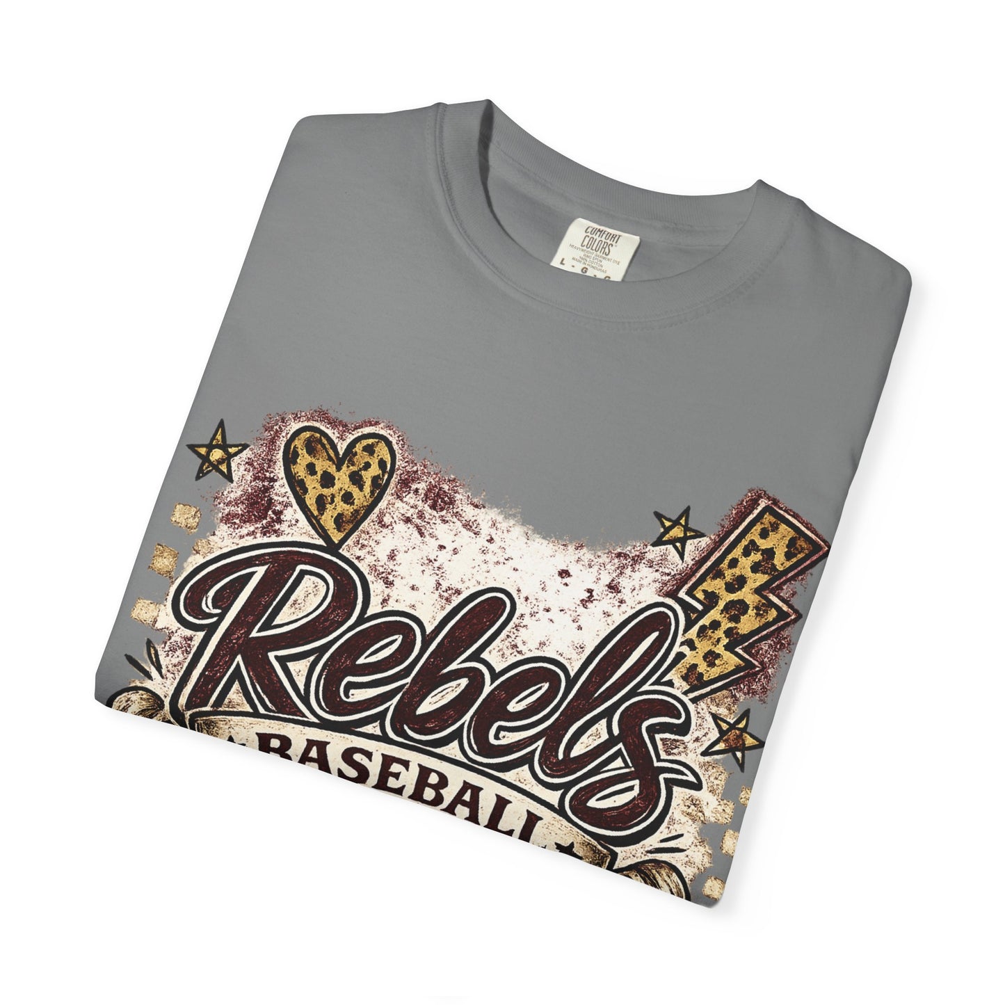 Vintage Rebels Baseball Graphic Tee