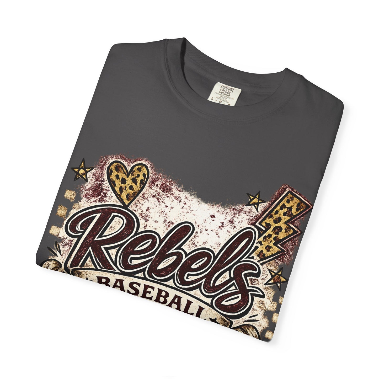 Vintage Rebels Baseball Graphic Tee