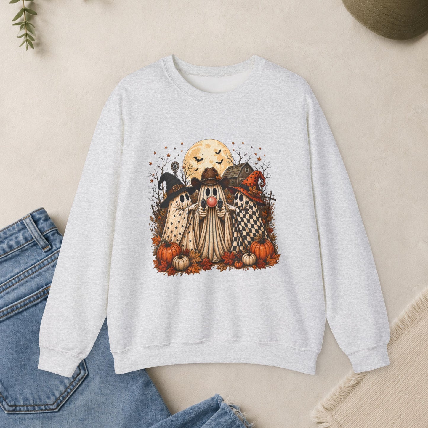 Haunted Ghosts Graphic Sweatshirt