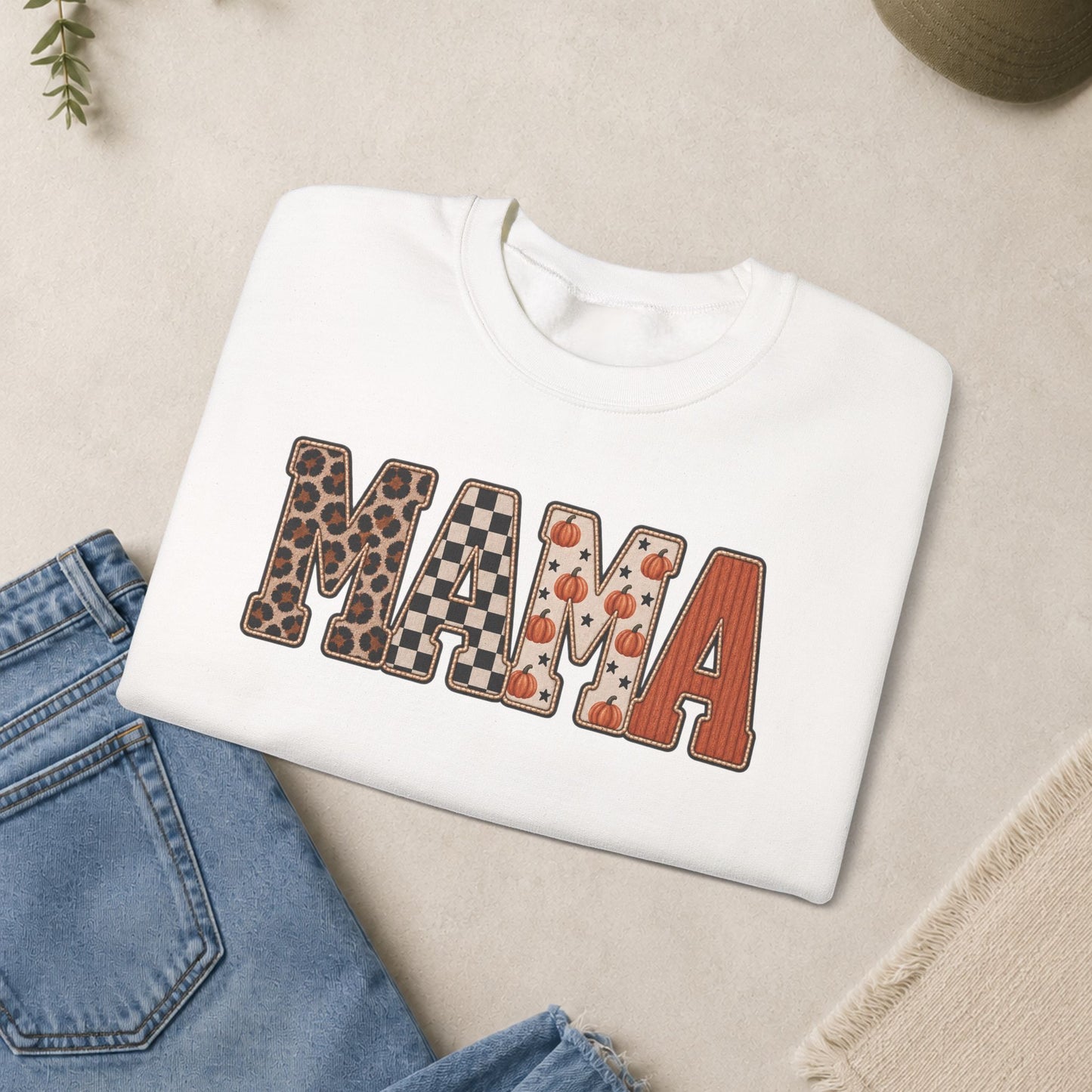 MAMA Lettered Pattern sweatshirt