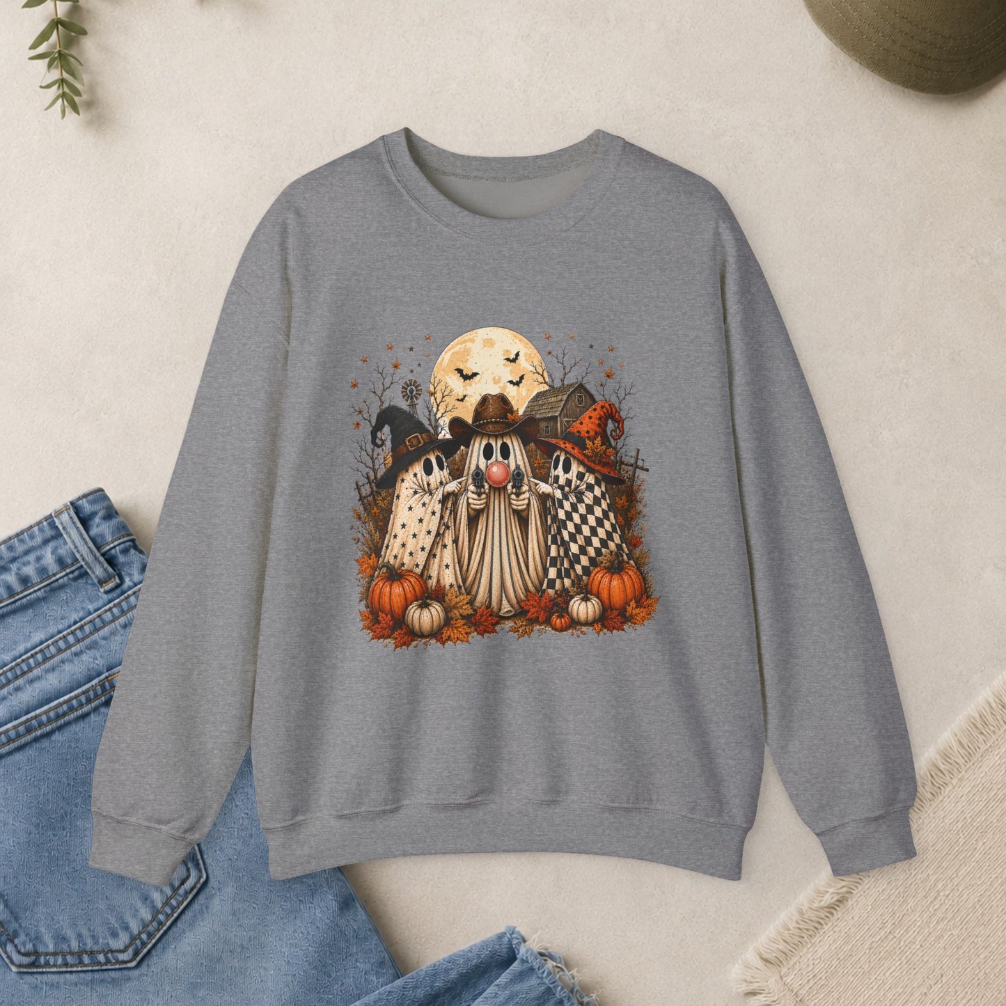 Haunted Ghosts Graphic Sweatshirt