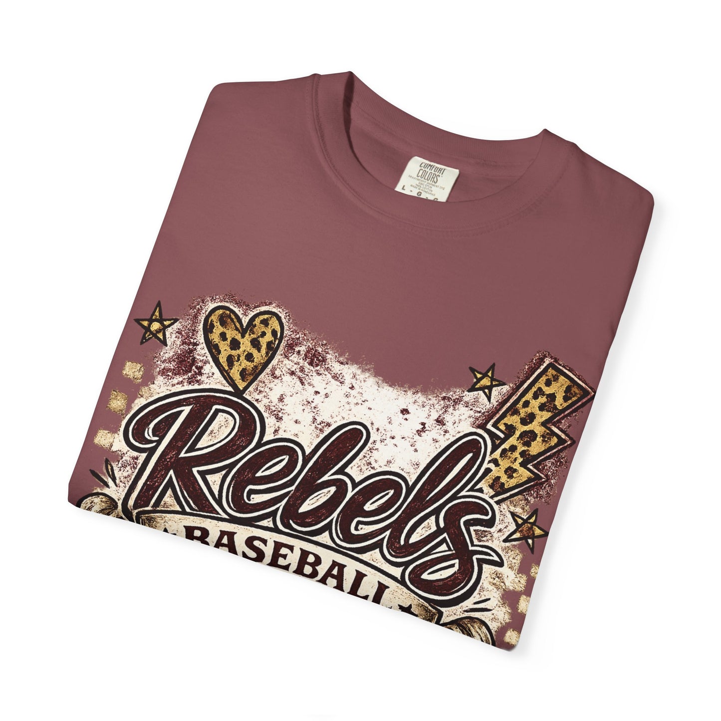 Vintage Rebels Baseball Graphic Tee