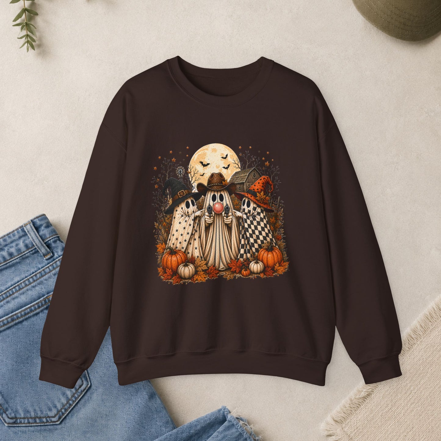Haunted Ghosts Graphic Sweatshirt
