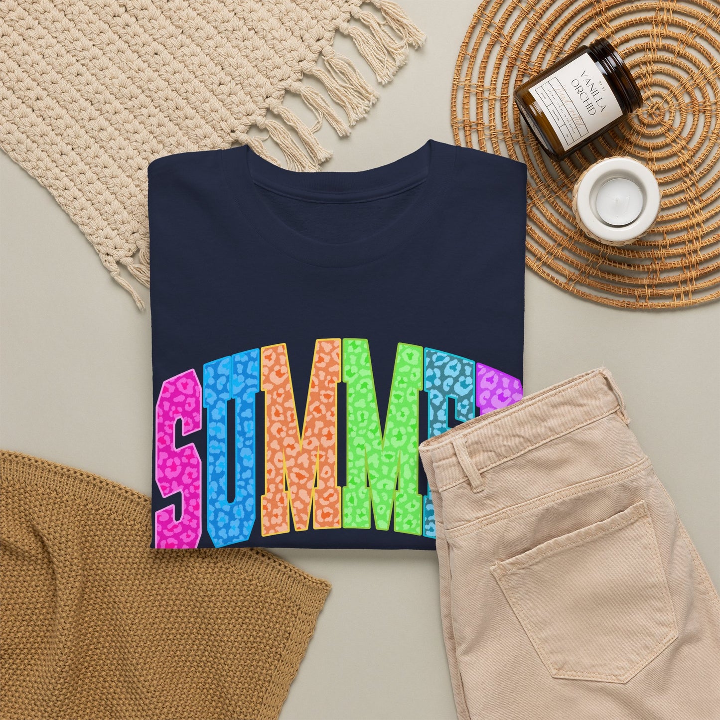 Summer Vibes Rainbow Tee