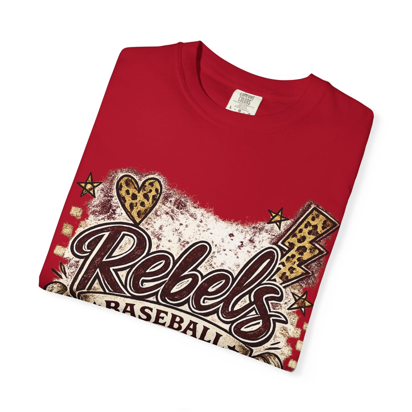 Vintage Rebels Baseball Graphic Tee