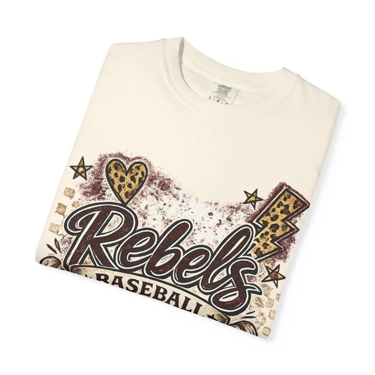 Vintage Rebels Baseball Graphic Tee