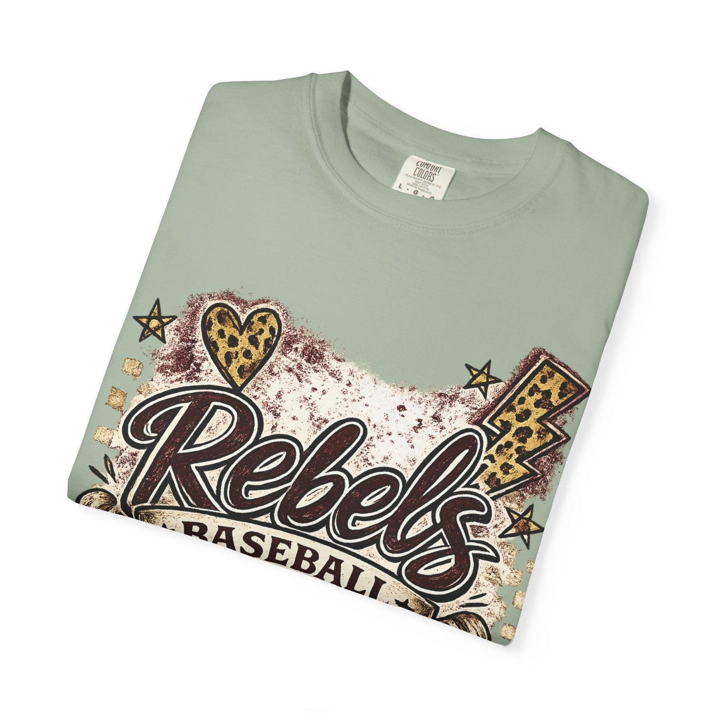 Vintage Rebels Baseball Graphic Tee