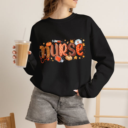 Fall Nurse sweatshirt | Autumn pumpkin stethoscope