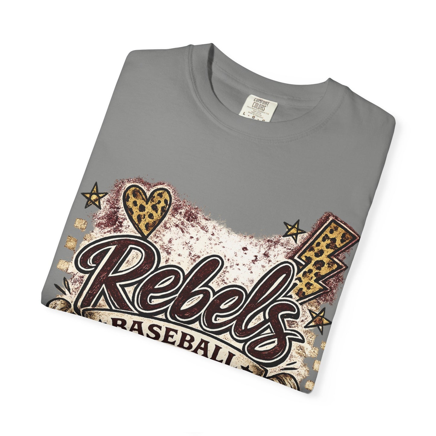 Vintage Rebels Baseball Graphic Tee