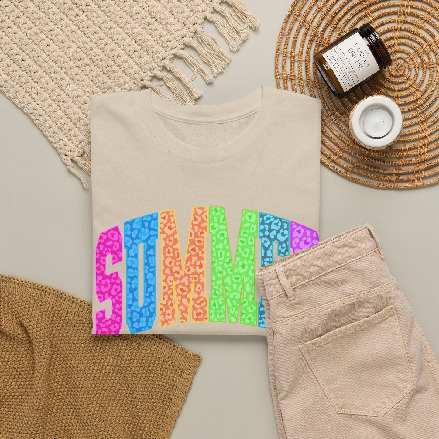 Summer Vibes Rainbow Tee