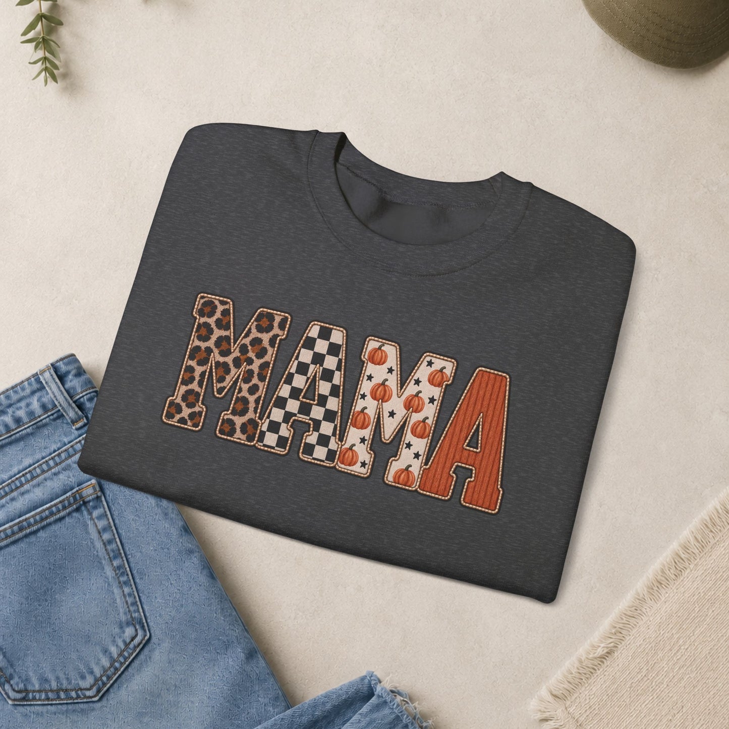 MAMA Lettered Pattern sweatshirt