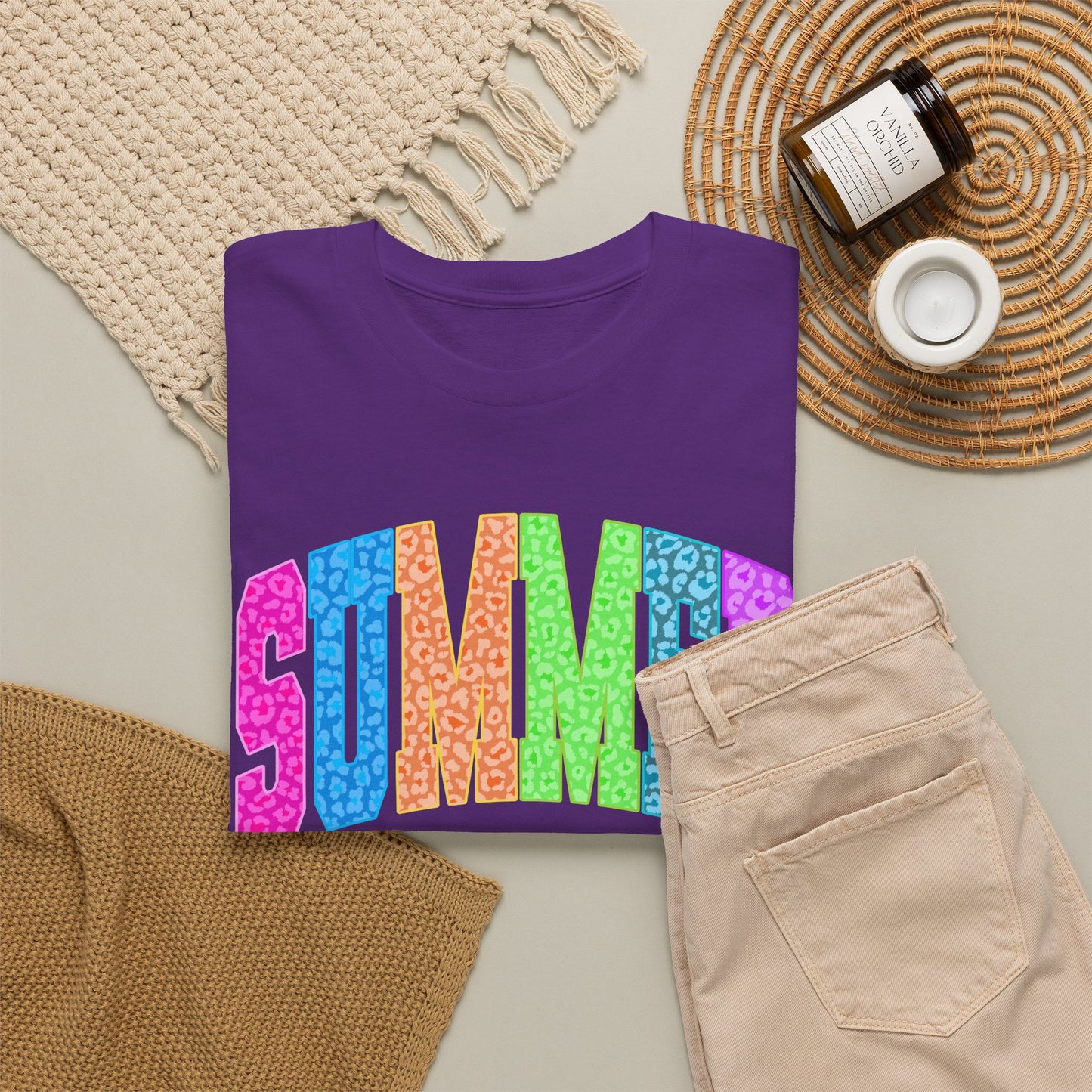 Summer Vibes Rainbow Tee