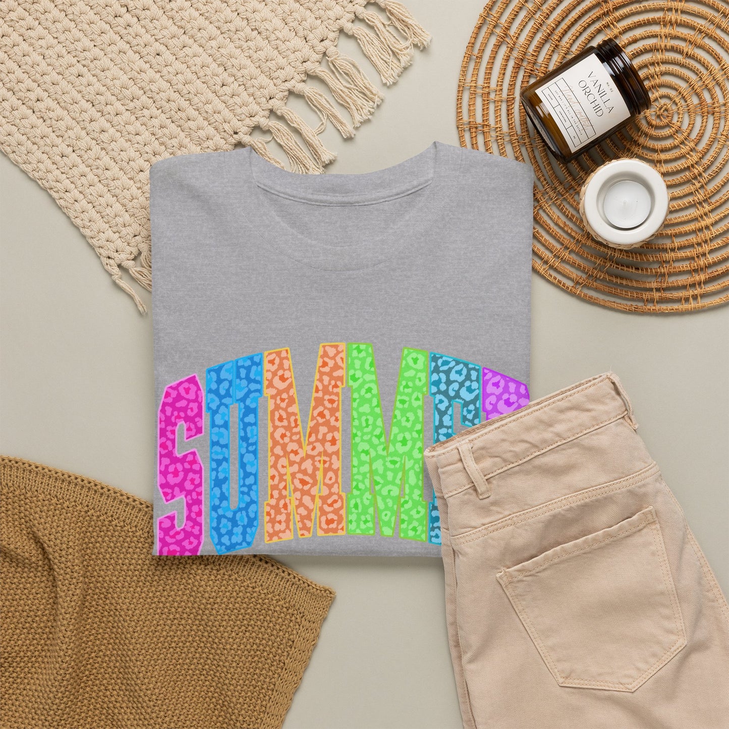 Summer Vibes Rainbow Tee