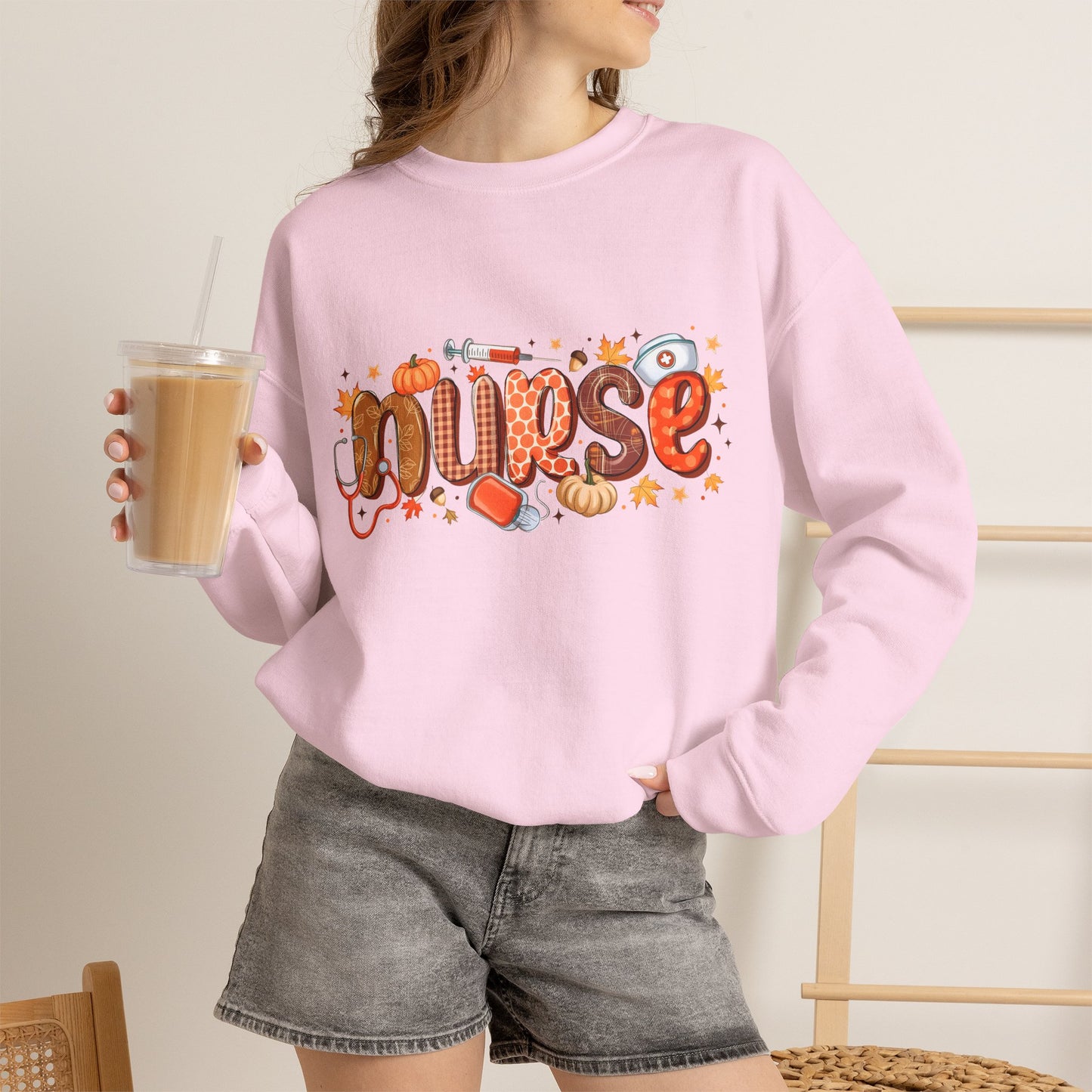 Fall Nurse sweatshirt | Autumn pumpkin stethoscope