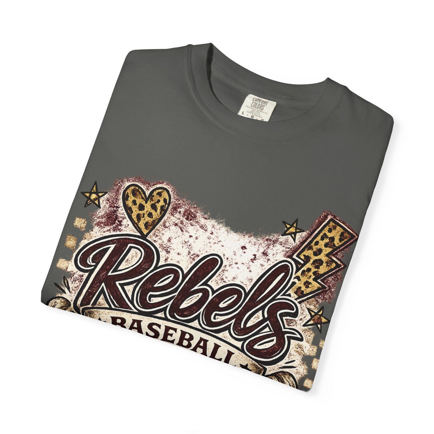 Vintage Rebels Baseball Graphic Tee