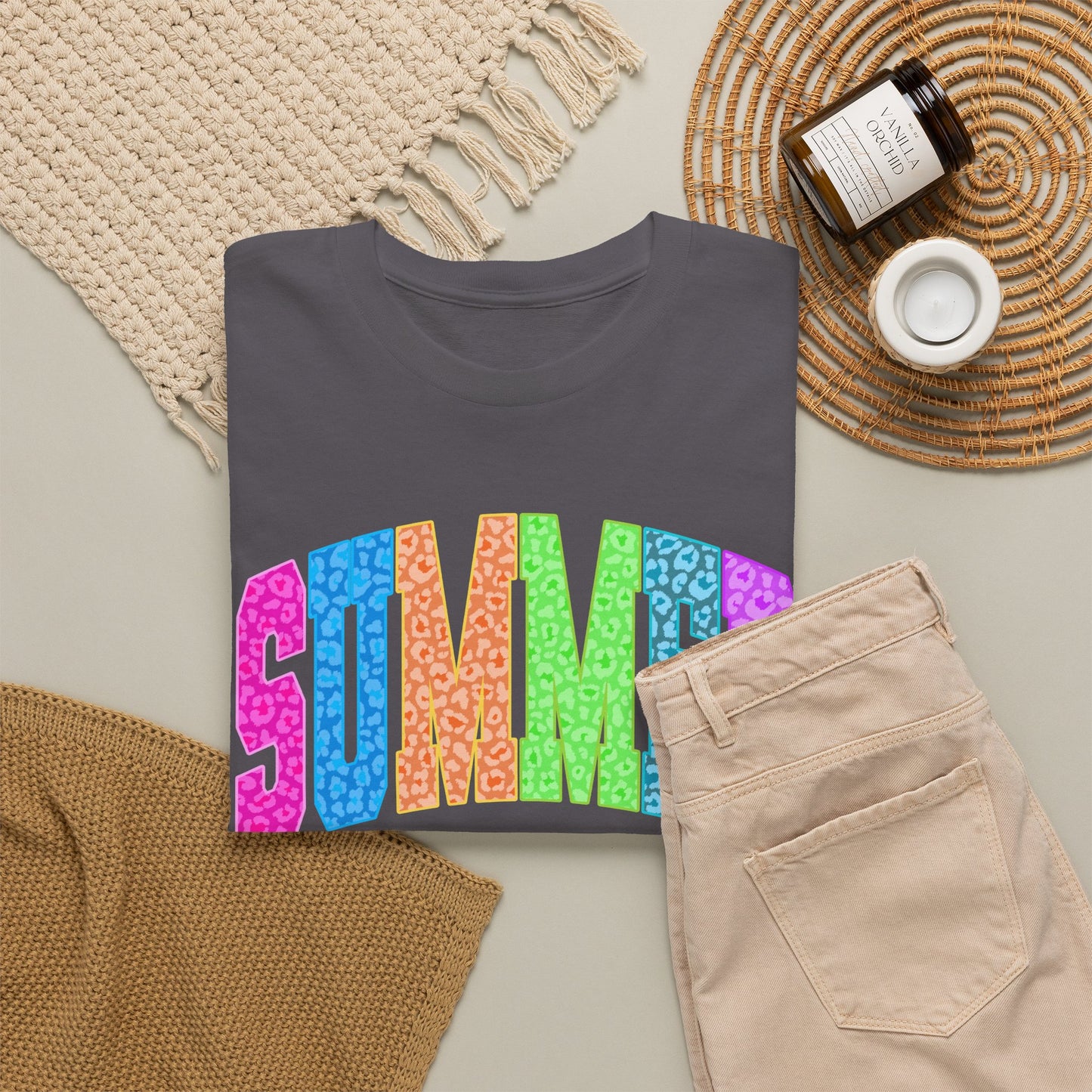 Summer Vibes Rainbow Tee
