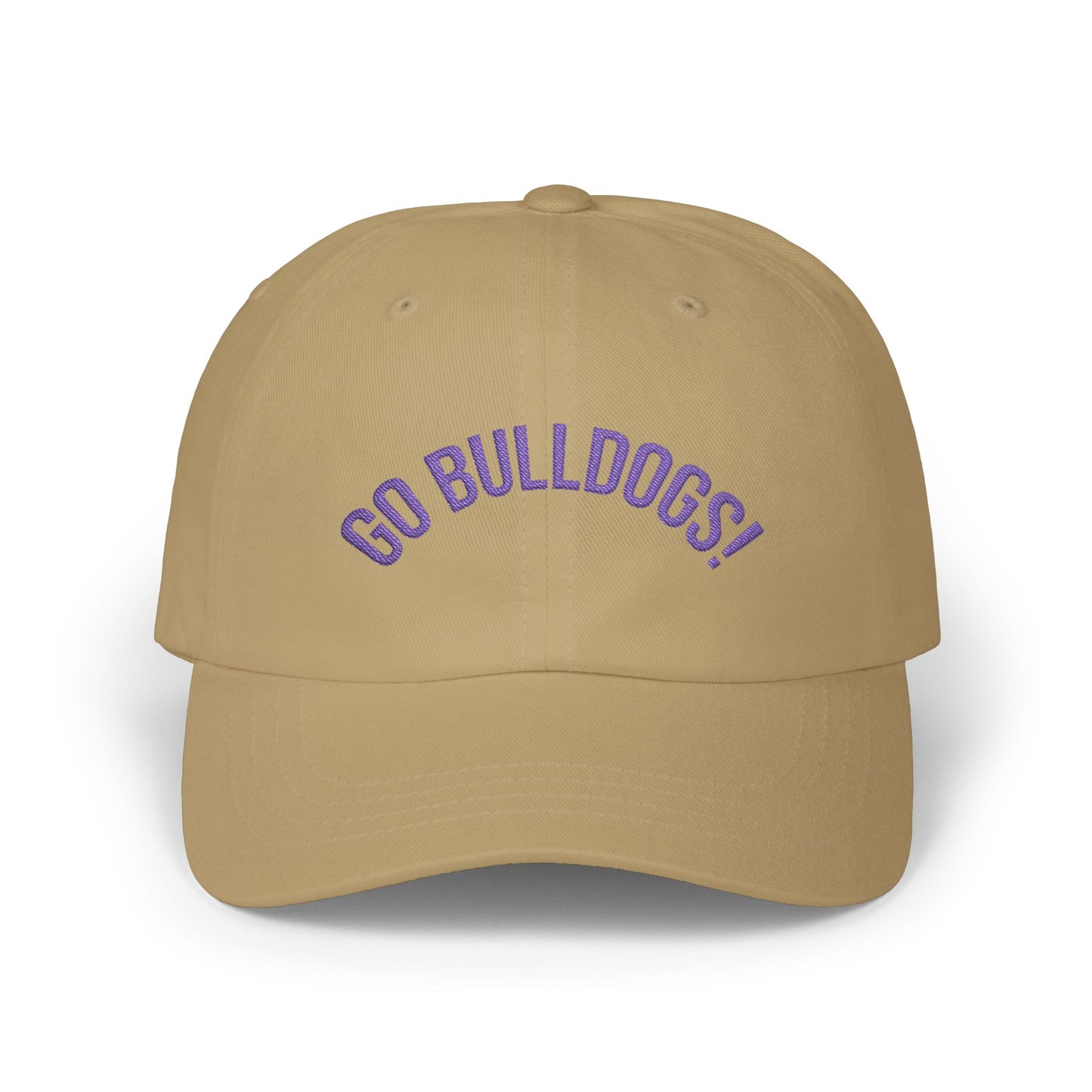 Unisex Go Bulldogs Embroidered Classic Cap