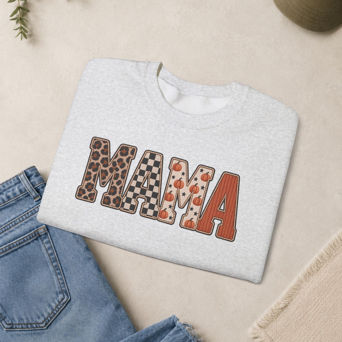 MAMA Lettered Pattern sweatshirt