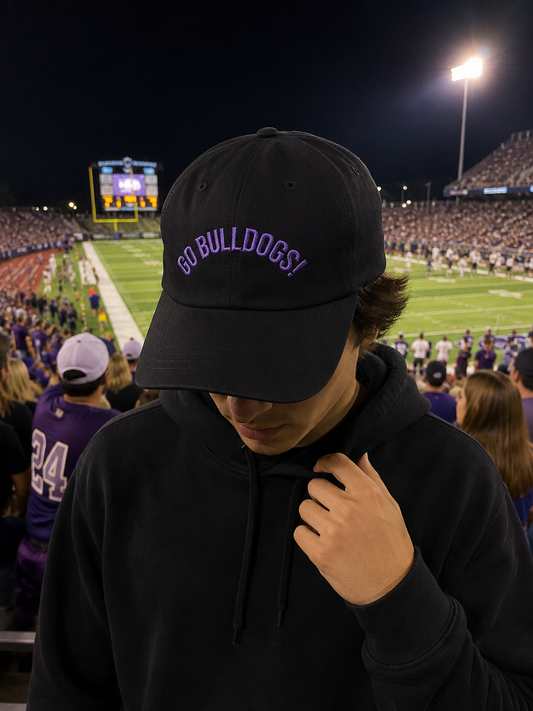Unisex Go Bulldogs Embroidered Classic Cap