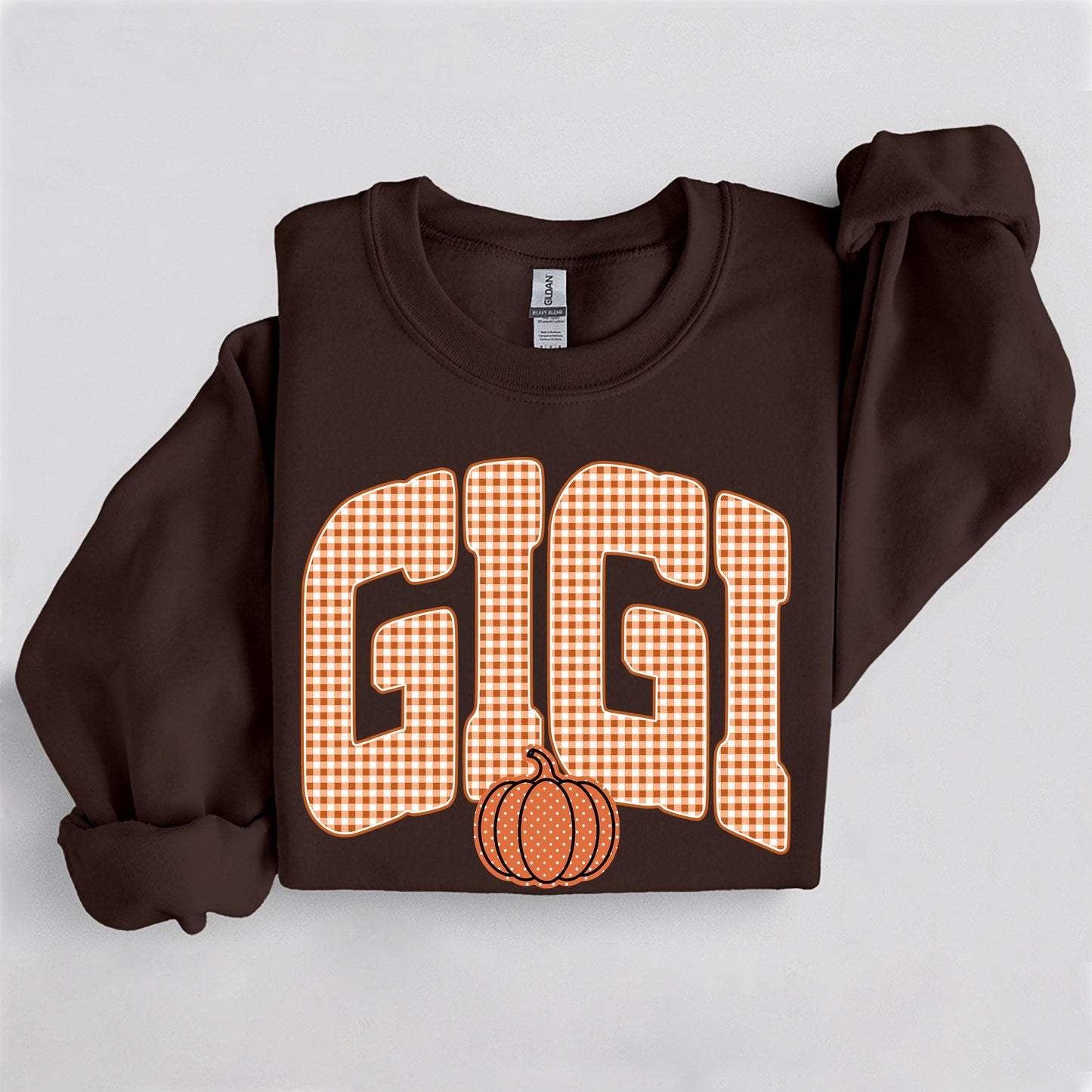 Fall Pumpkin Gigi Sweatshirt, Trendy women's falls sweatshirt