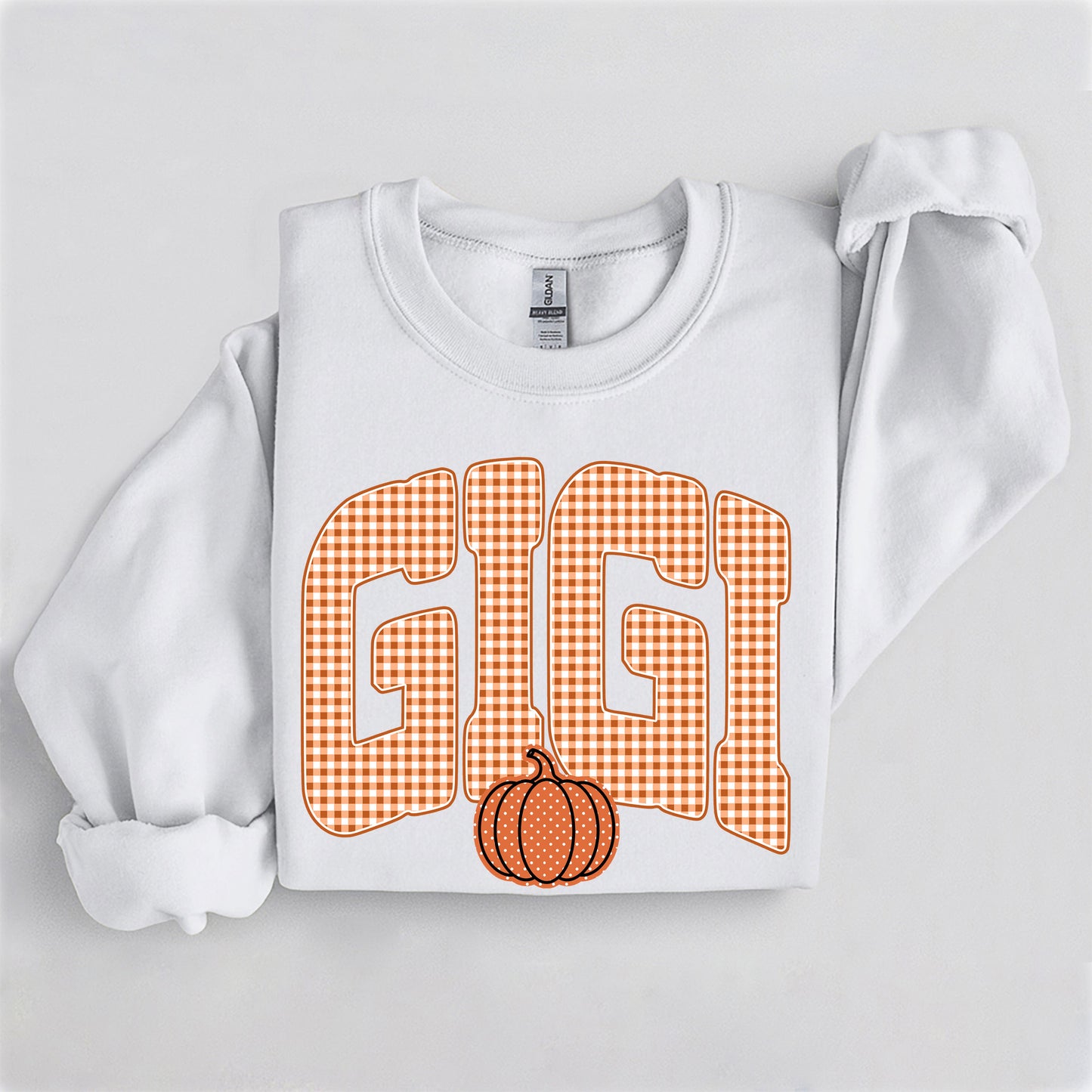 Fall Pumpkin Gigi Sweatshirt, Trendy women's falls sweatshirt