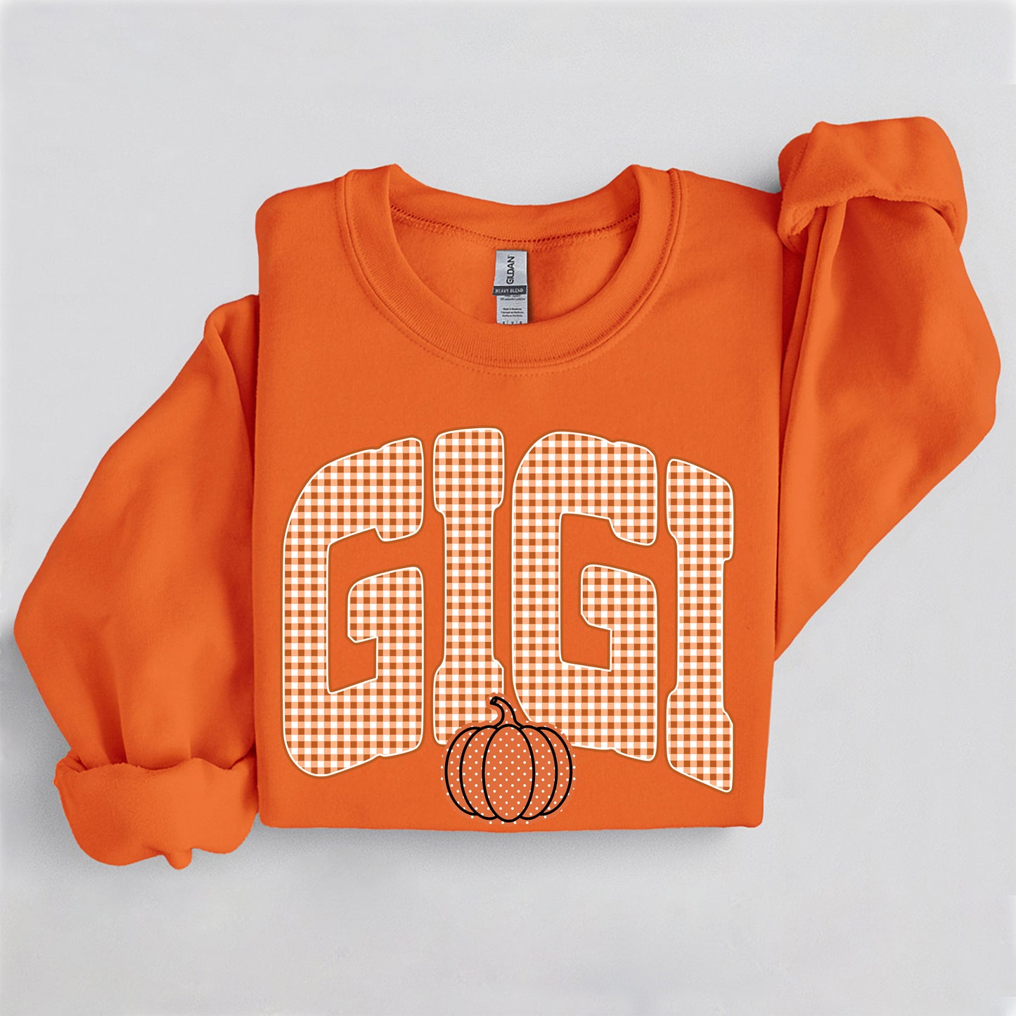 Fall Pumpkin Gigi Sweatshirt, Trendy women's falls sweatshirt