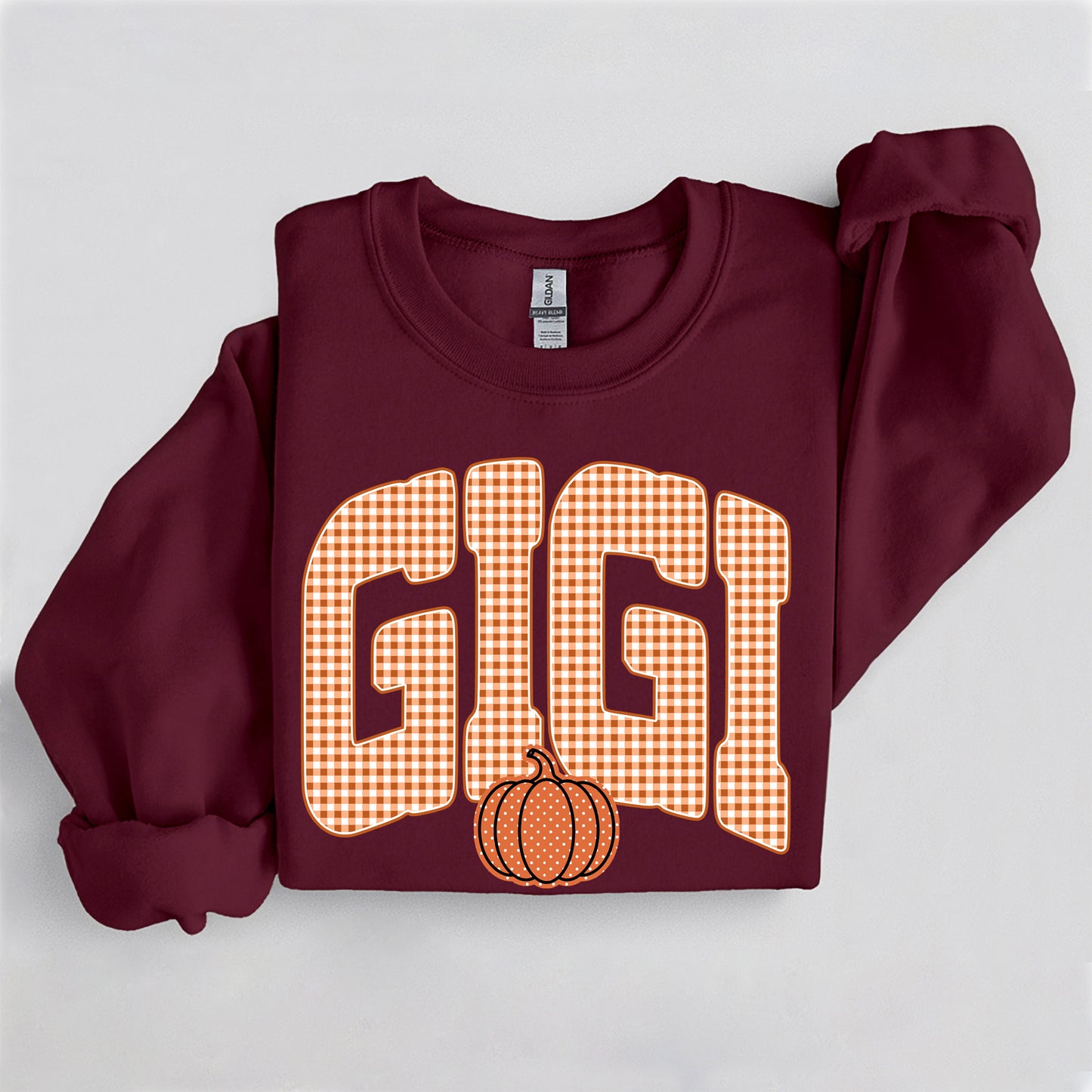 Fall Pumpkin Gigi Sweatshirt, Trendy women's falls sweatshirt