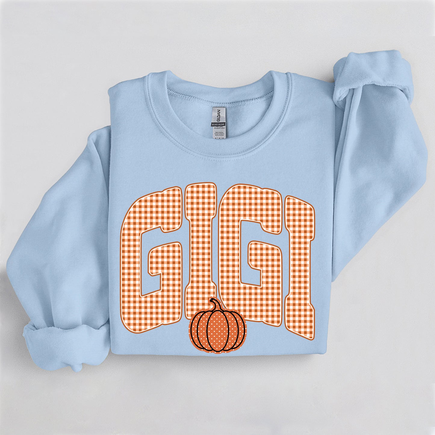 Fall Pumpkin Gigi Sweatshirt, Trendy women's falls sweatshirt