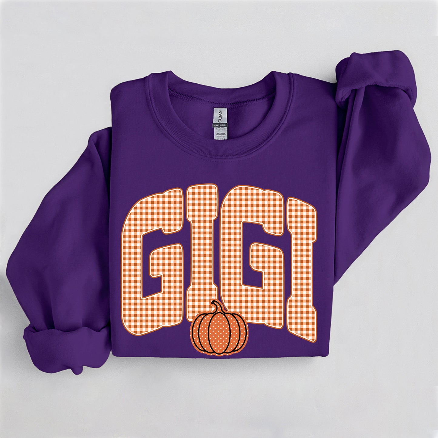 Fall Pumpkin Gigi Sweatshirt, Trendy women's falls sweatshirt