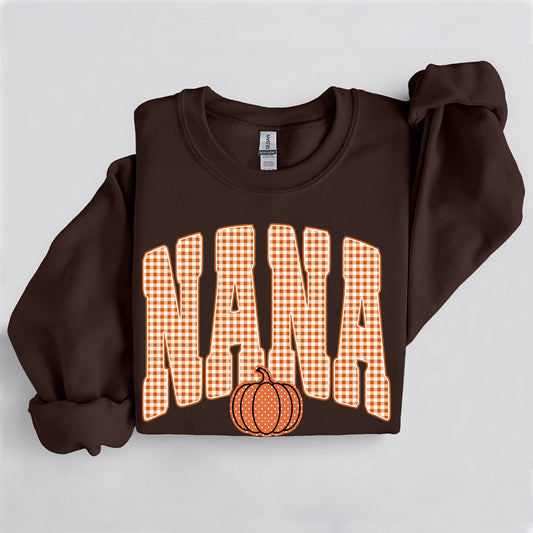 Fall Pumkin Nana Sweatshirt, Trendy women's falls sweatshirt