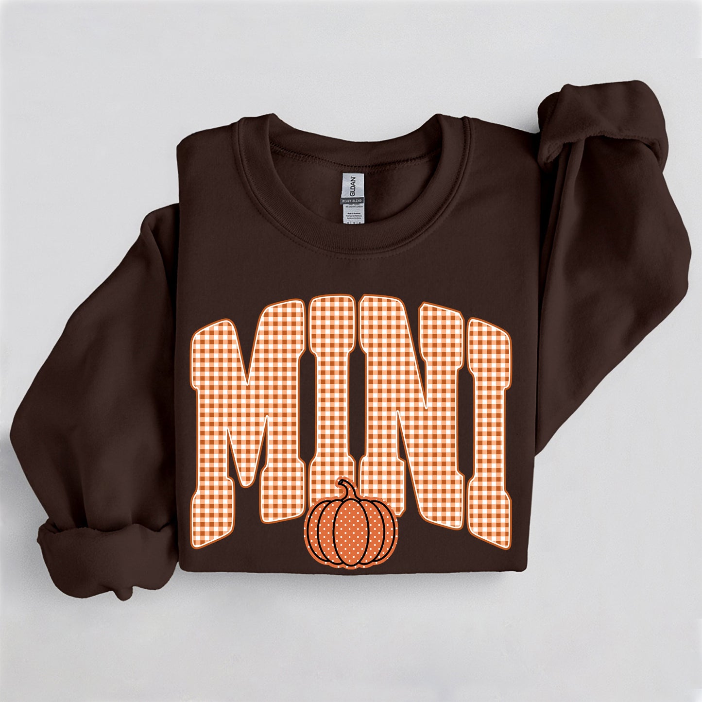 Fall Pumpkin Mini Sweatshirt, Trendy women's falls sweatshirt