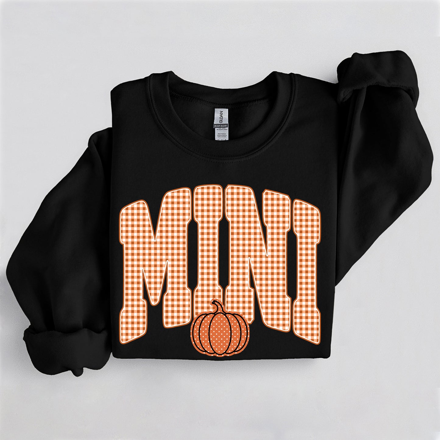 Fall Pumpkin Mini Sweatshirt, Trendy women's falls sweatshirt