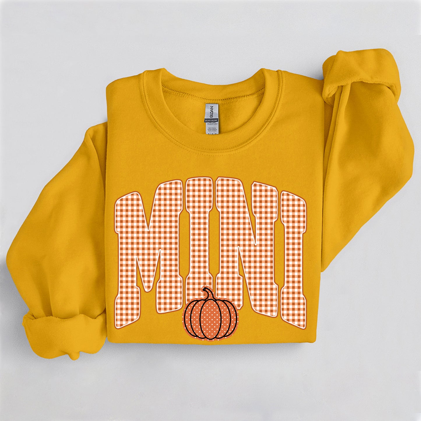Fall Pumpkin Mini Sweatshirt, Trendy women's falls sweatshirt