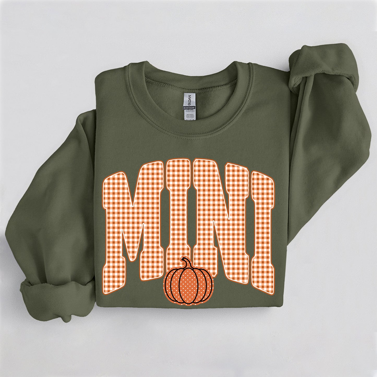 Fall Pumpkin Mini Sweatshirt, Trendy women's falls sweatshirt