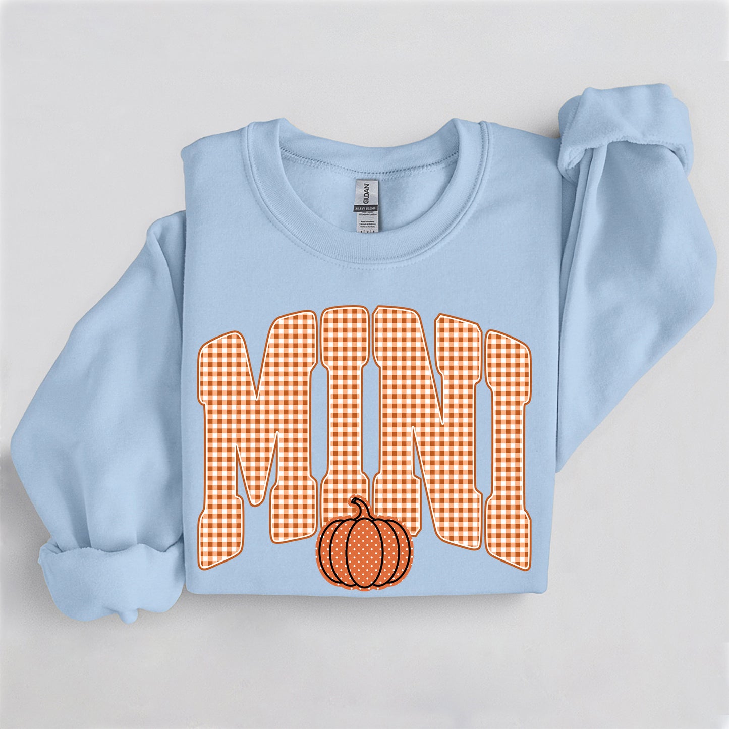 Fall Pumpkin Mini Sweatshirt, Trendy women's falls sweatshirt