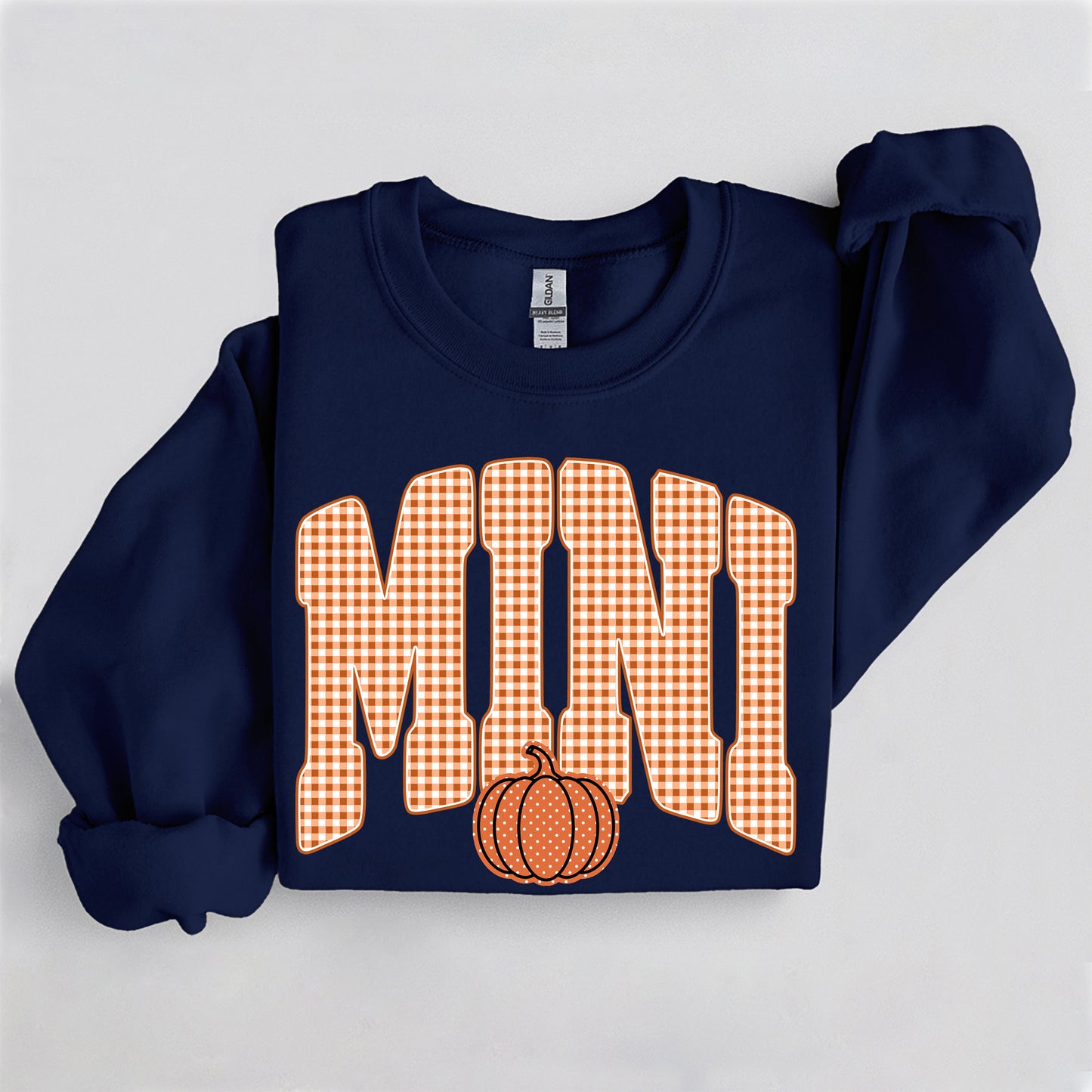 Fall Pumpkin Mini Sweatshirt, Trendy women's falls sweatshirt