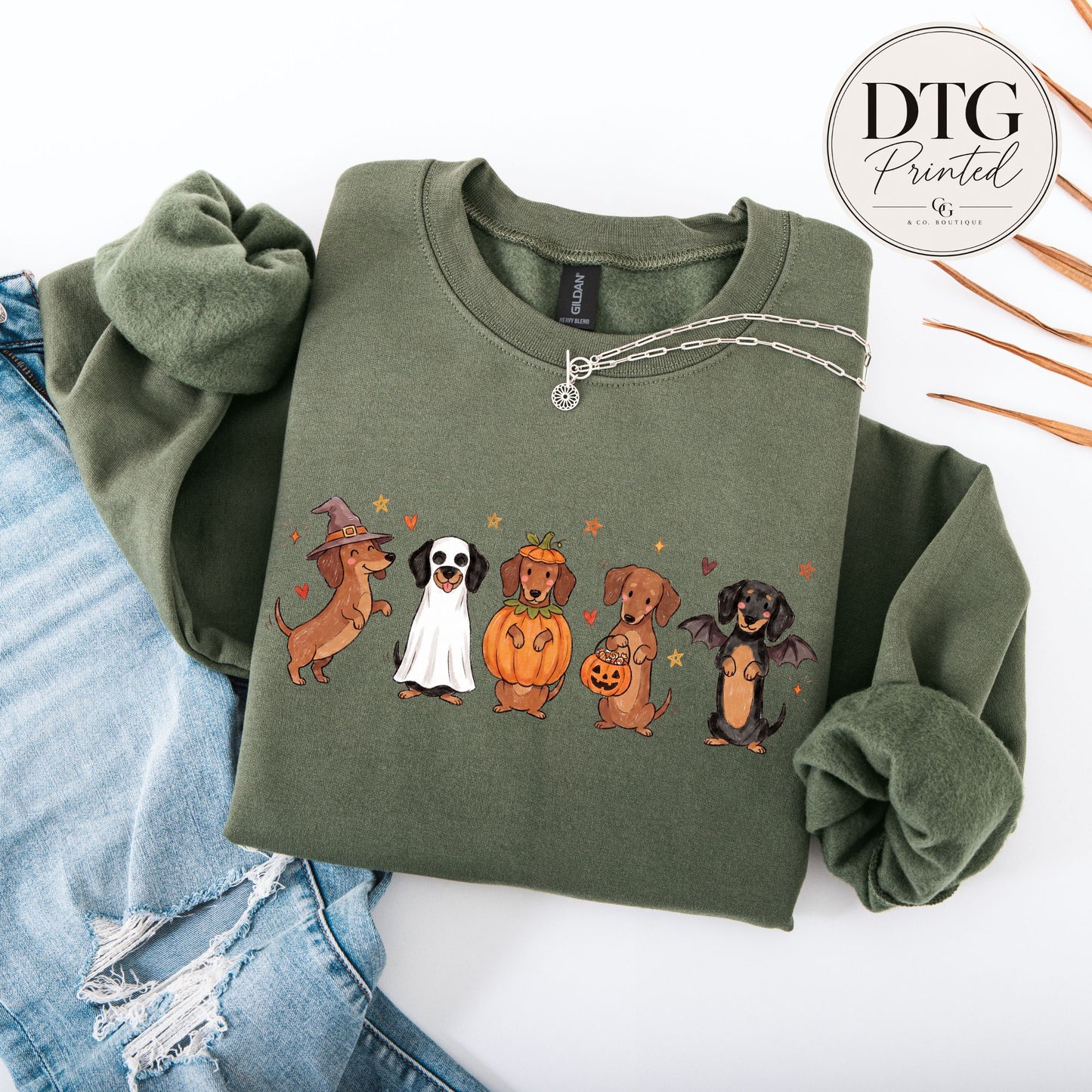 Halloween Dachshund Trick or Treat Sweatshirt