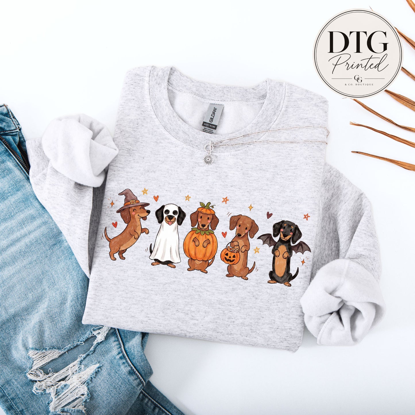 Halloween Dachshund Trick or Treat Sweatshirt