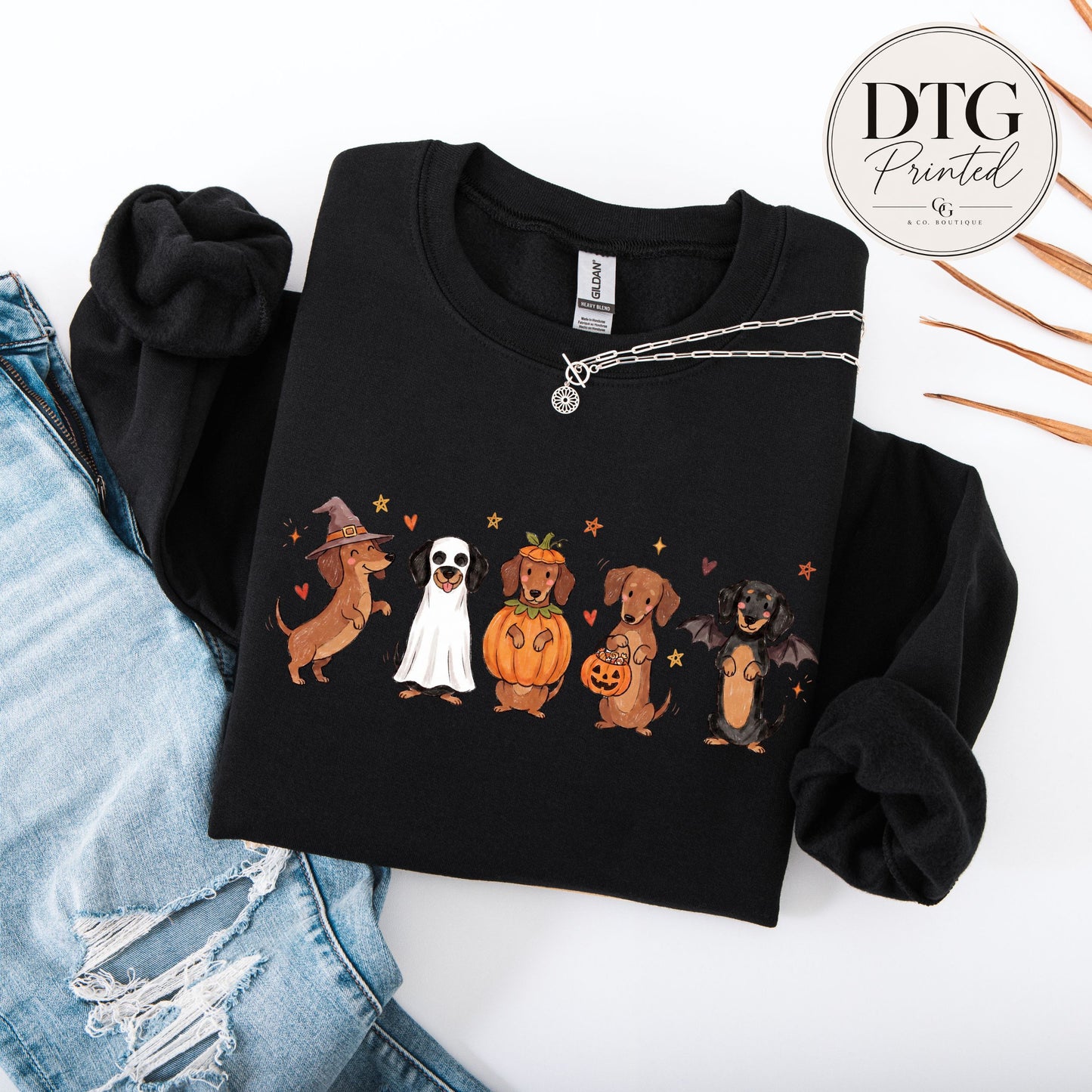 Halloween Dachshund Trick or Treat Sweatshirt