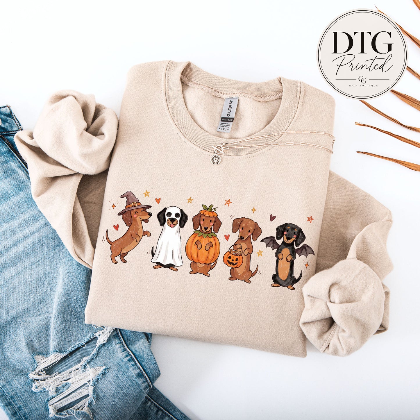Halloween Dachshund Trick or Treat Sweatshirt