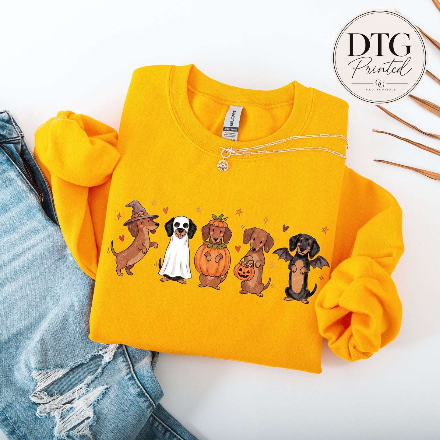Halloween Dachshund Trick or Treat Sweatshirt