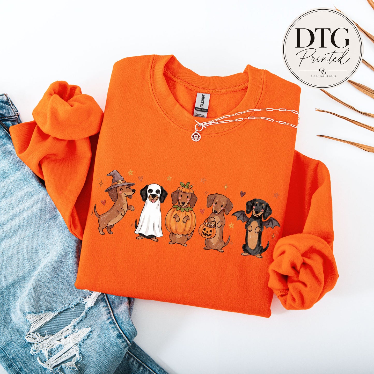 Halloween Dachshund Trick or Treat Sweatshirt