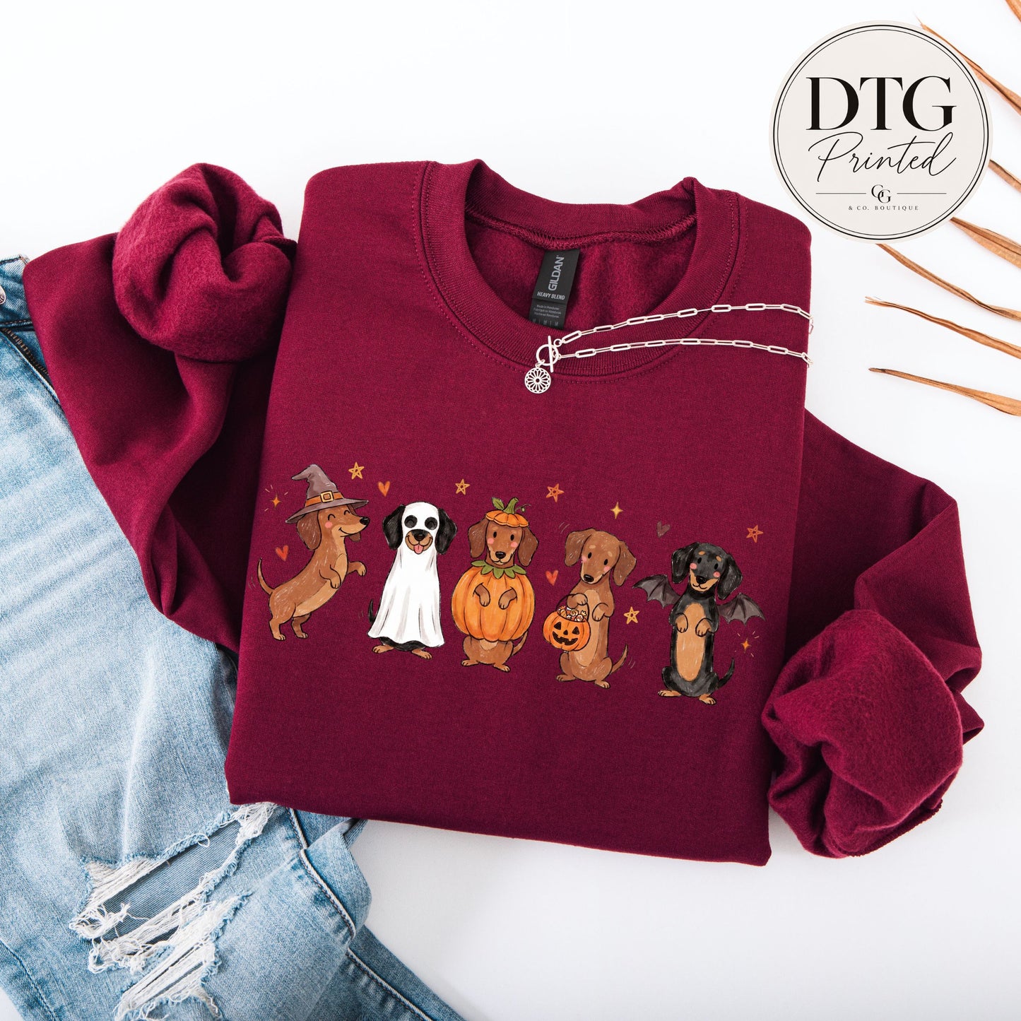 Halloween Dachshund Trick or Treat Sweatshirt