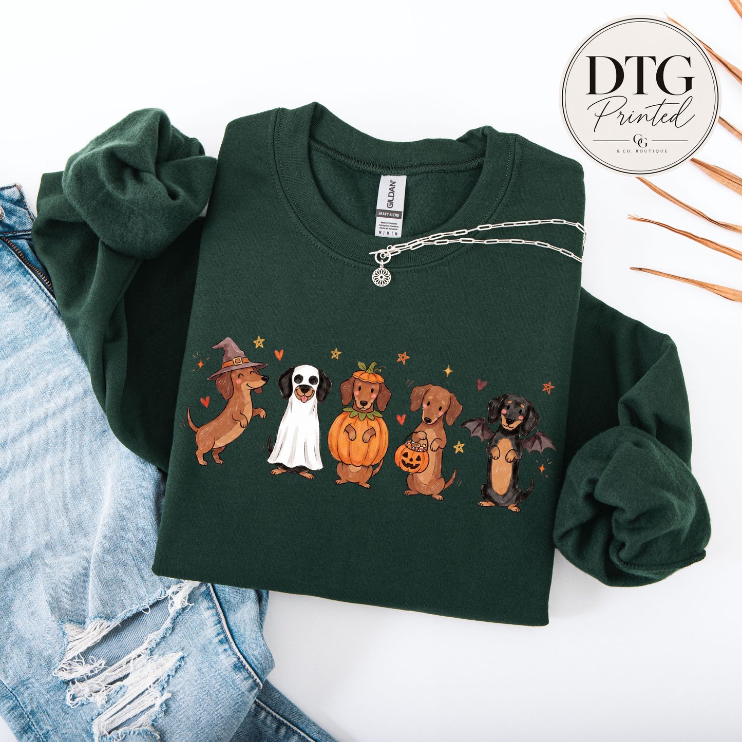 Halloween Dachshund Trick or Treat Sweatshirt
